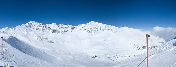 panorama photo on top of the Austrian Alps