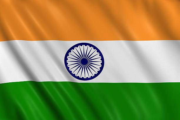 india flag stock photo