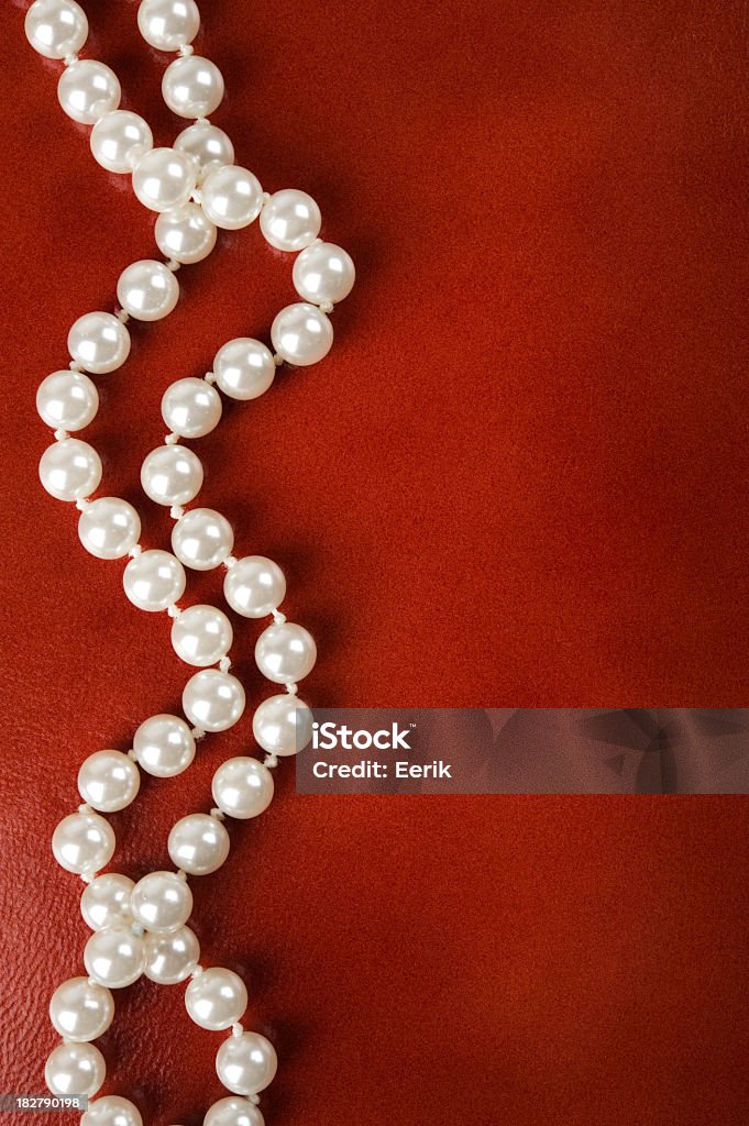 Weiße Perle Halskette - Lizenzfrei Schmuckperle Stock-Foto