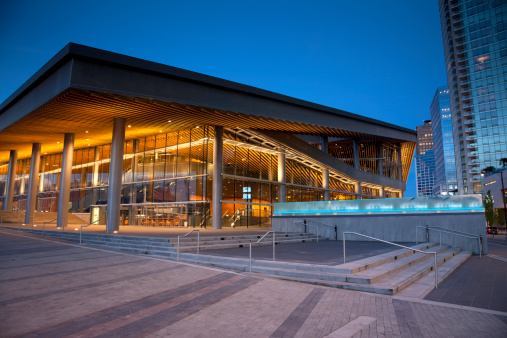 Downtown Vancouver's new waterfront Trade and Convention center.