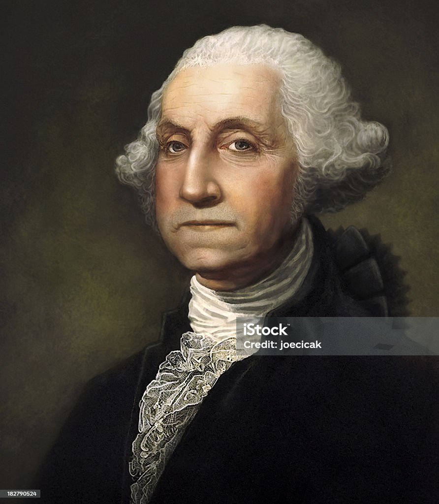 George Washington generada digitalmente retrato - Foto de stock de George Washington libre de derechos