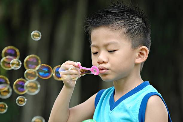 istock Asian Chinese boy at garden 182791390