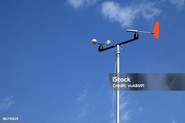 Anemometer Stock Photo - Download Image Now - Anemometer, Barometer, Blue