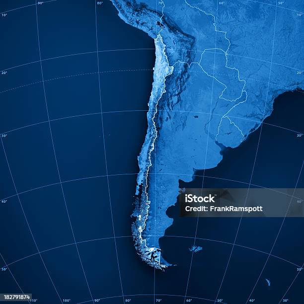 Чили Топографические Карты — стоковые фотографии и другие картинки Карта - Карта, Чили, Анды