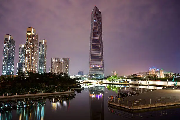 Songdo district in Incheon Korea