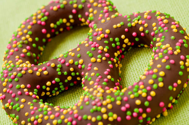 istock Chocolate Covered Pretzel with Sprinkles 182792175
