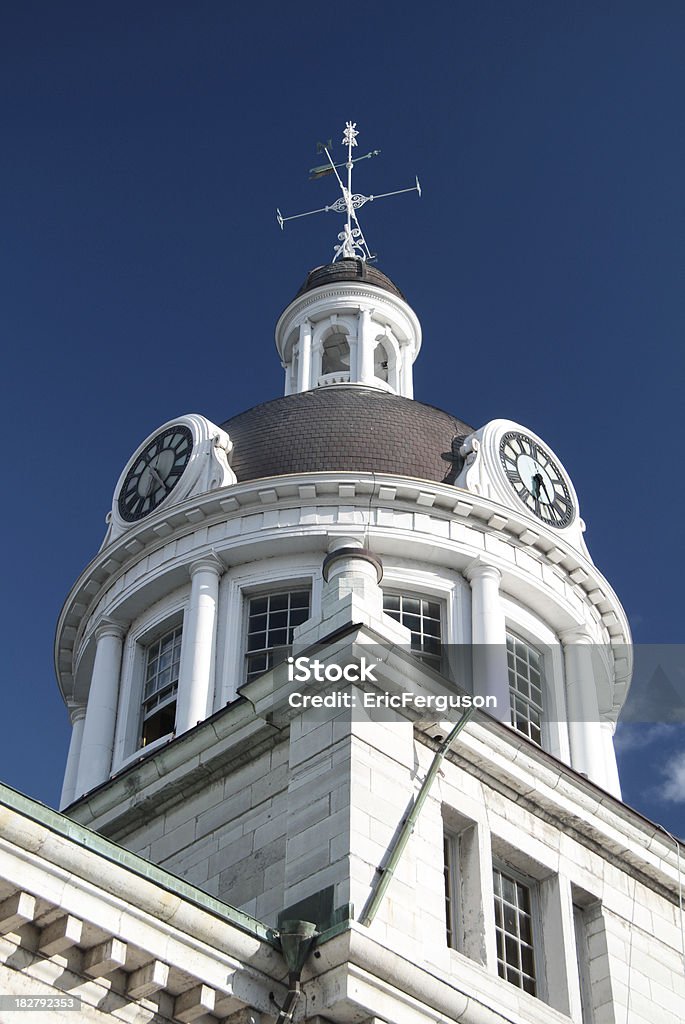 KIngston City Hall Zegar Dome z tyłu - Zbiór zdjęć royalty-free (Architektura)