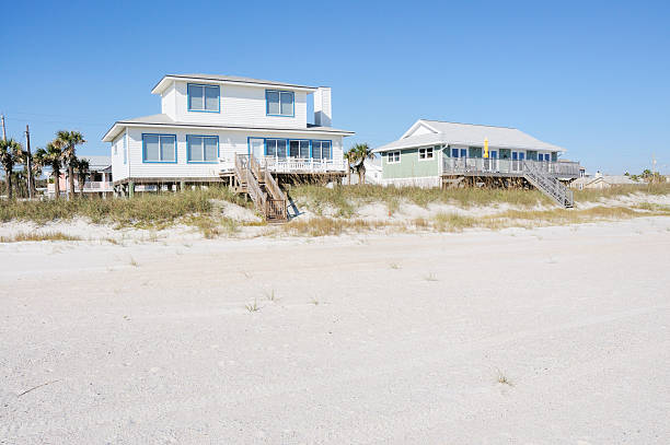 istock Amelia Island Florida Beach House Row along Atlantic Ocean Shore 182792475