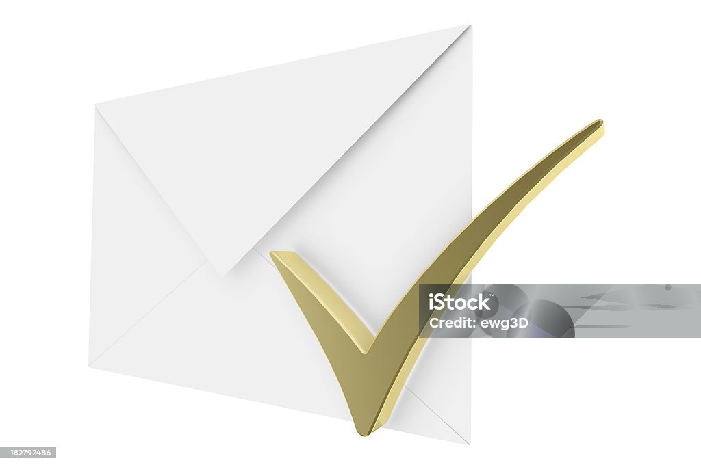 Envelope e visto - Foto de stock de Envelope royalty-free