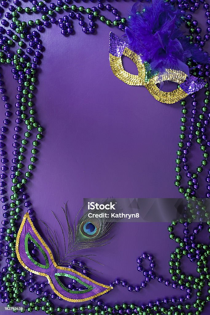 Mardi Gras Frame - Foto stock royalty-free di Martedì Grasso - Carnevale