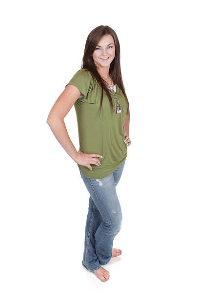 istock Cute Teenager On White Background 182792949