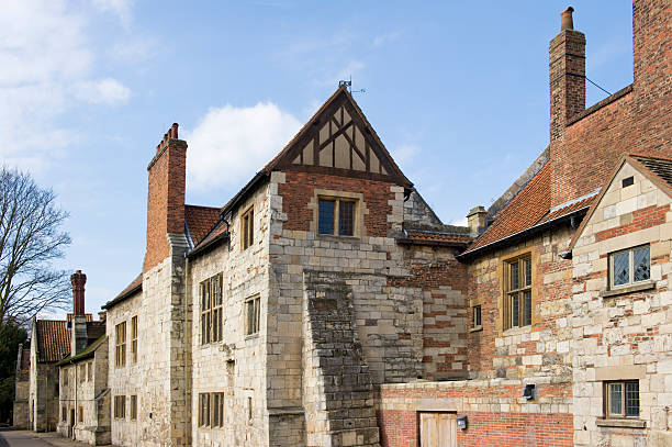 istock Medieval houses in York 182793176