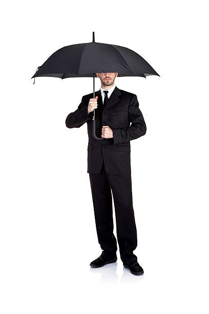 istock Businessman under umbrella 182793243