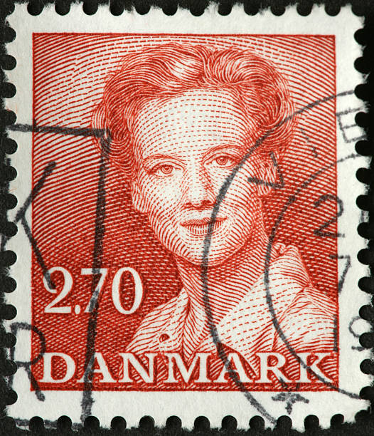 istock woman on Danish stamp 182793533