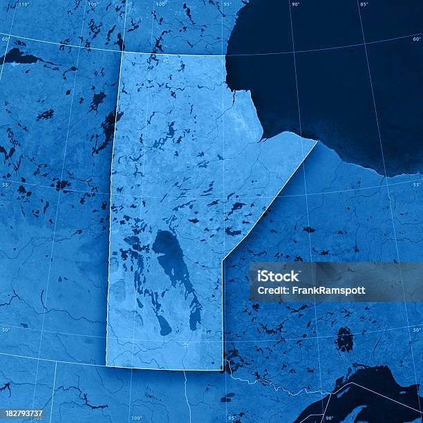 Manitoba Topographic Karte Stockfoto und mehr Bilder von Manitoba - Manitoba, Karte - Navigationsinstrument, Geschäftsleben