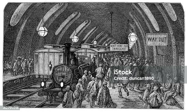 Vetores de Victorian Londresos Operários De Trem e mais imagens de Locomotiva a vapor - Locomotiva a vapor, Estilo Vitoriano, Londres - Inglaterra
