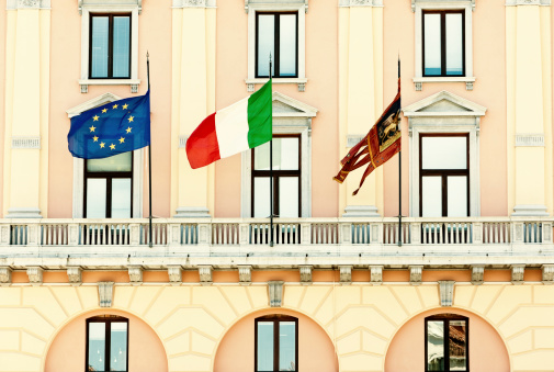 Venetian Palace With Flags