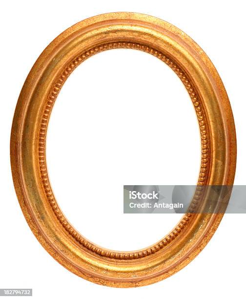 Gold Bilderrahmen Stockfoto und mehr Bilder von Bilderrahmen - Bilderrahmen, Ellipse, Gold - Edelmetall