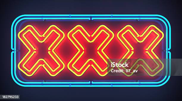 Xxx Neon Sign Stockfoto und mehr Bilder von Pornographie - Pornographie, Neon, Schild