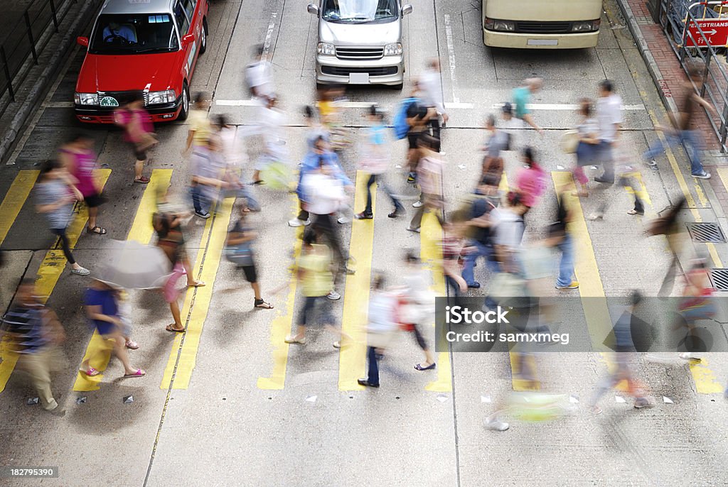 한산합니다 Street MongKok, 홍콩 China - 로열티 프리 거리 스톡 사진