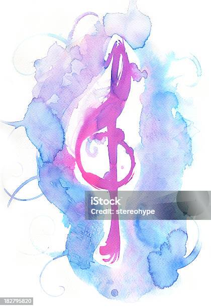 Clé De Funky Vecteurs libres de droits et plus d'images vectorielles de Aquarelle - Aquarelle, Arts Culture et Spectacles, Clé de sol