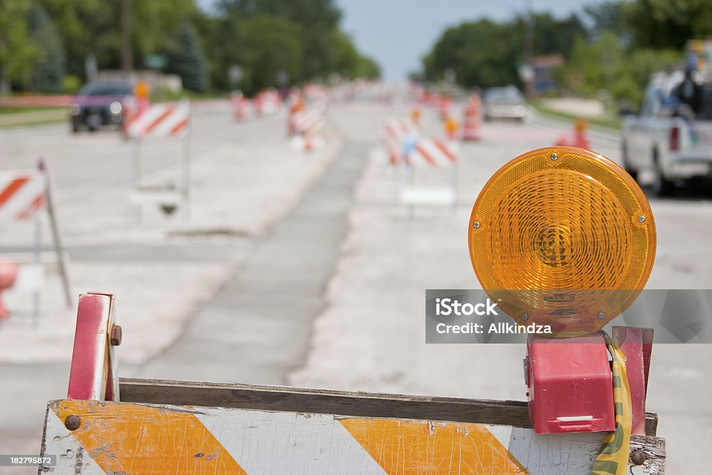 Au milieu de la construction des routes - Photo de Ambre libre de droits