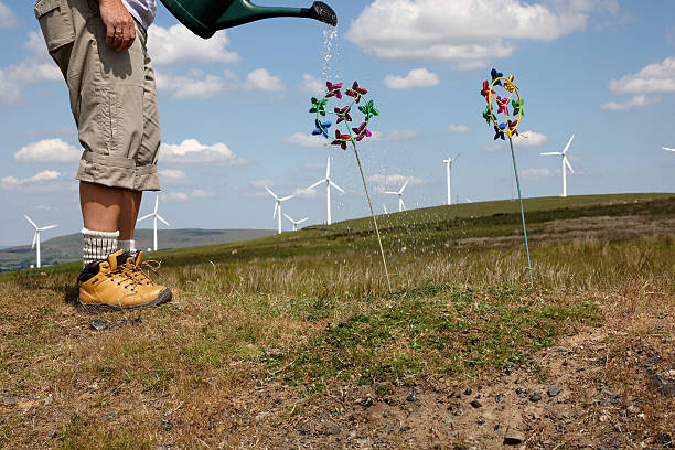 Wind farming Toy windmills and turbines