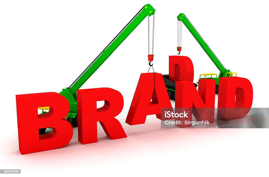 Construção de marcas - Foto de stock de Branco royalty-free