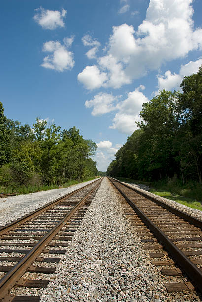 istock Railroad or Railway Lines, Tracks to Infinity 182796230