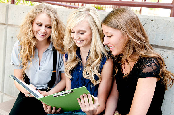 istock Three Girls at School 182796286