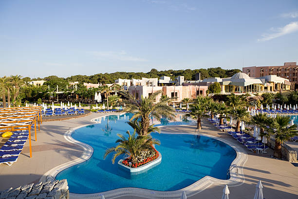 istock Resort swimming pool in Antalya 182796383