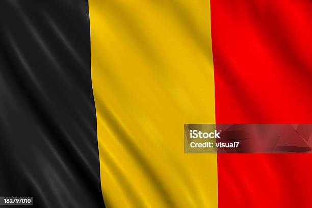 Bandiera Del Belgio - Fotografie stock e altre immagini di Bandiera del Belgio - Bandiera del Belgio, Belgio, Bandiera