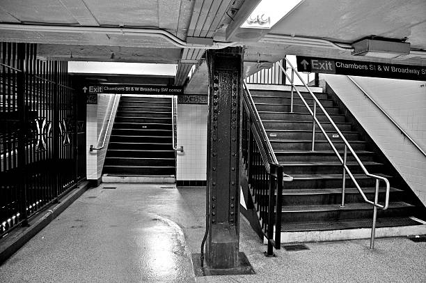 istock NYC in Black & White - Choice of Subway exits 182797049