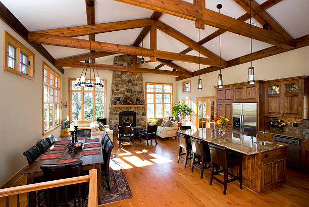 istock House Interior Showing Kitchen , Living and Dining Areas. 182797181