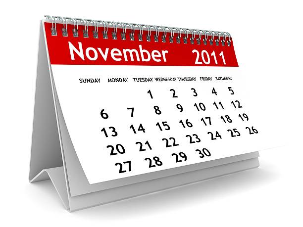 listopad 2011-kalendarz serii - november calendar 2011 time zdjęcia i obrazy z banku zdjęć