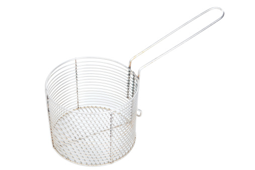 A Wire Basket for a deep fryer.