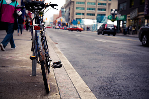 Bicycle in Toronto city center.