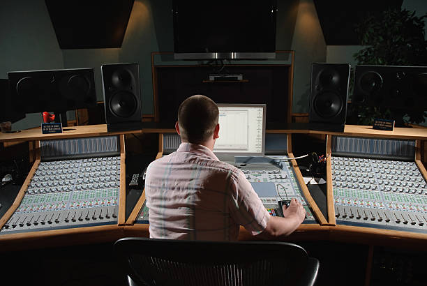 istock Sound engineer mixing music 182798053