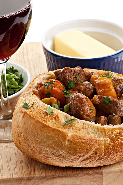 istock Beef And Dark Beer Stew In A Bread Bowl 182798405
