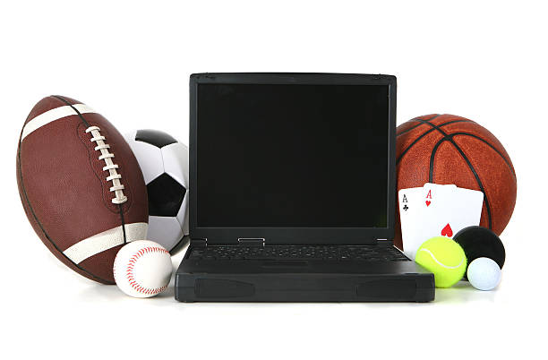 istock Sports Balls and Laptop 182798476