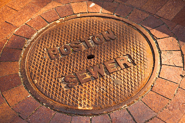 istock Manhole cover on the road 182799236