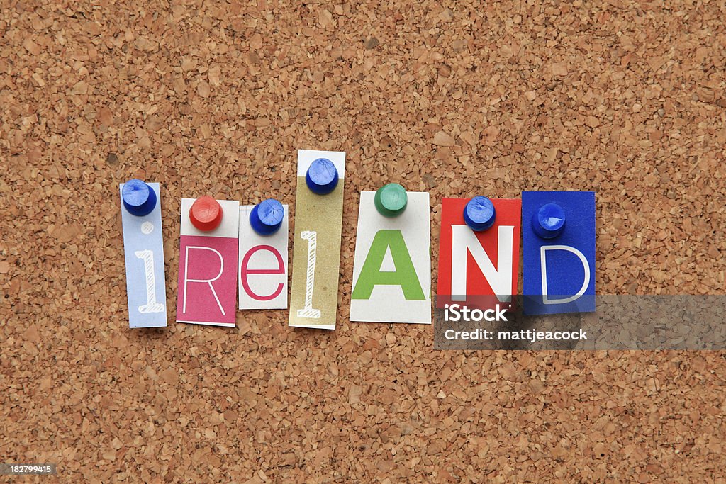 Cada cor cartas a dizer «Irlanda» Fixo para Baixo - Royalty-free Abstrato Foto de stock