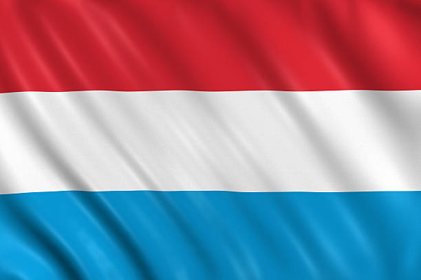 luxembourg flag stock photo