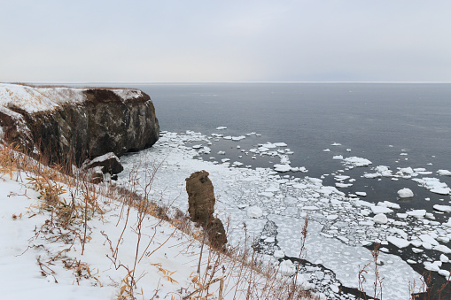Winter sea ice on the east coast of Hokkaido, Sea of Okhotsk