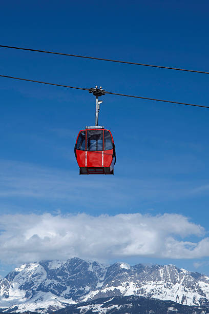 istock red overhead cable car against a blue sky 182800292
