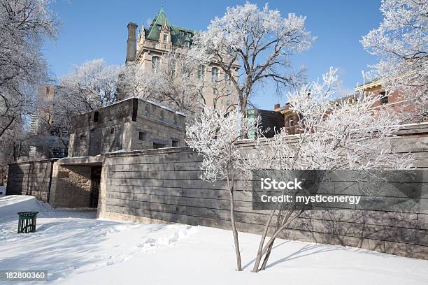 Winnipeg Tomaia Fort Garry Inverno - Fotografie stock e altre immagini di Winnipeg - Canada - Winnipeg - Canada, Inverno, Ambientazione esterna