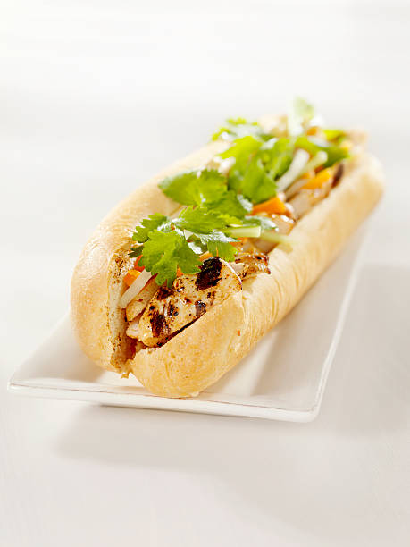 istock Vietnamese Sub Sandwich with Grilled Chicken 182800387
