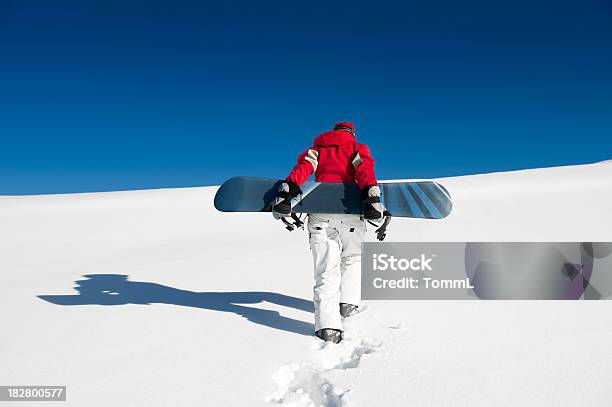 Photo libre de droit de Solitude Snowboard banque d'images et plus d'images libres de droit de Snowboard - Snowboard, Suisse, Haut-Adige