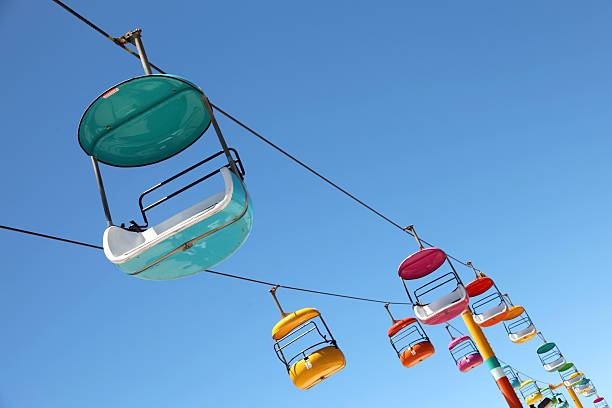 istock Colorful bright new cable cars 182800816