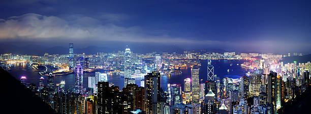 istock Hong Kong Victoria Harbor at Night 182800961
